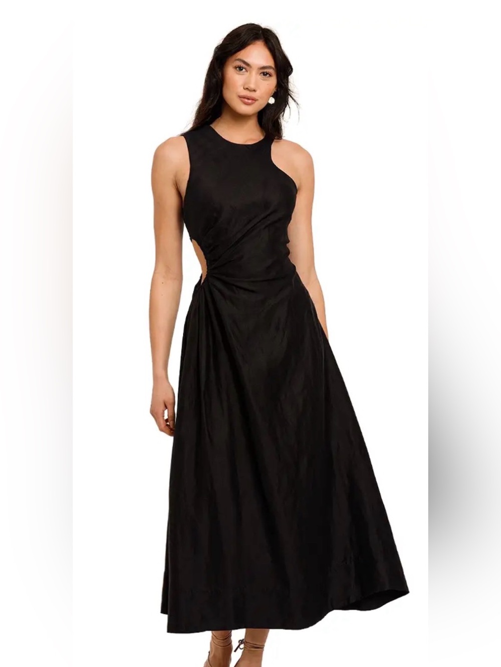 Aje -Black Sleeveless Evening Dress - Classic Elegant Style